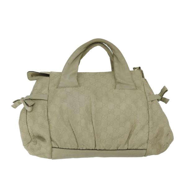 GUCCI Guccissima GG Canvas Hand Bag Beige - Picture 2 of 16